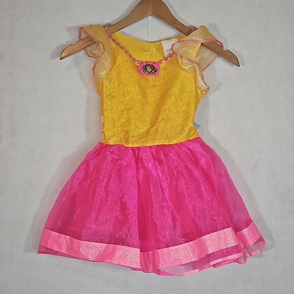 Disney Fancy Nancy Girls Yellow and Pink Fancy Dress Costume - Picture 1 of 4